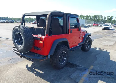 2005 Jeep Wrangler Sport из США, поврежденный, VIN 1J4FA49S55P313606